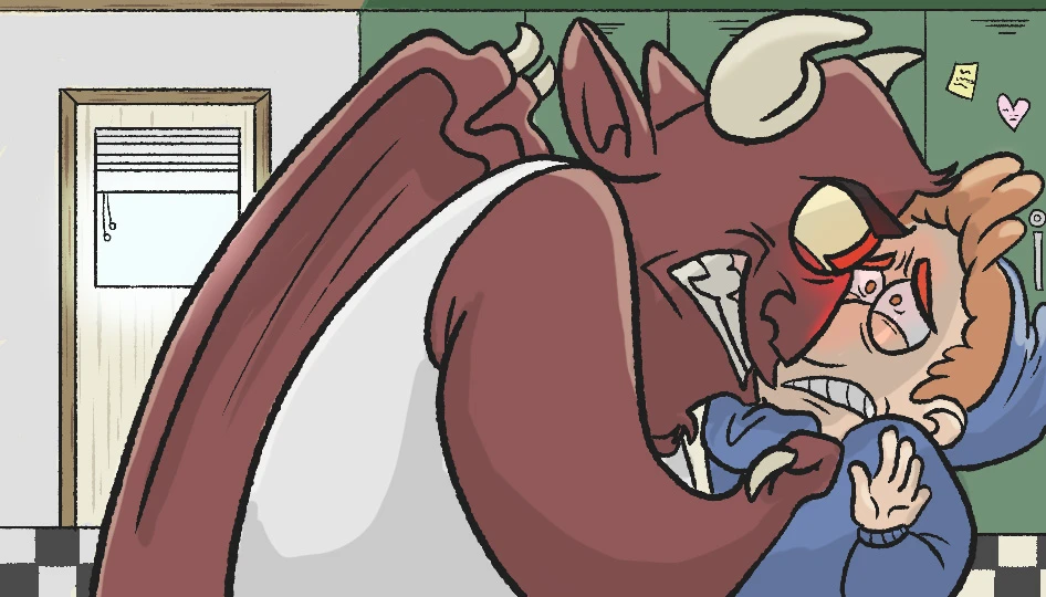 Colored Frame of Jersey Devil and Gnome