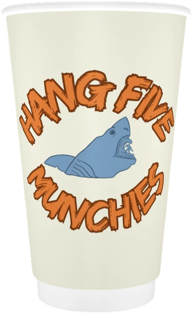 Hang Five Munchies 16 oz cup