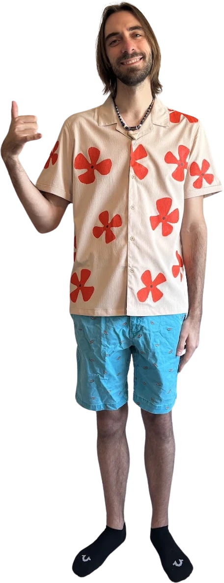 Cast member in the Jaws costume