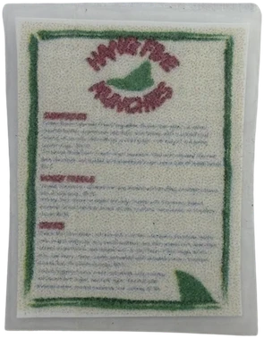 Scale model Holiday menu board, front
