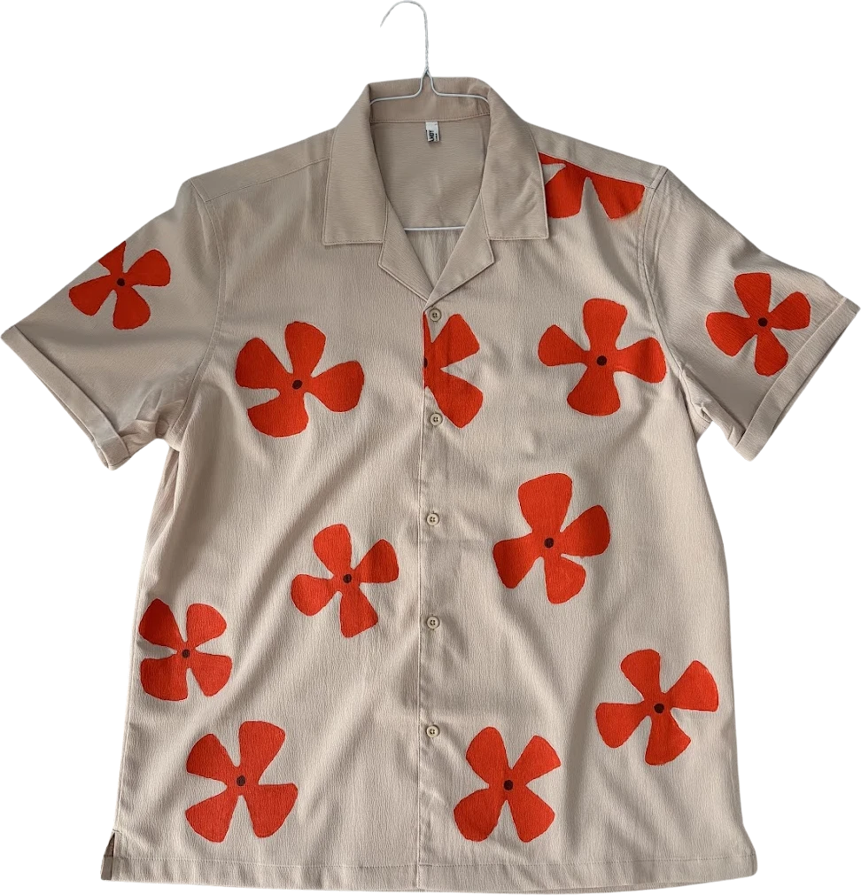Jaws' hand-painted Hawaiian shirt