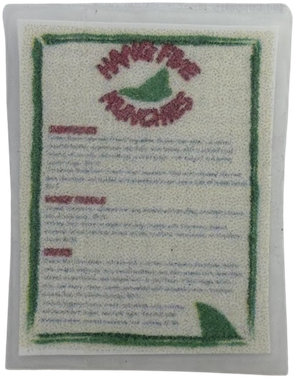 Scale model Holiday menu board, front