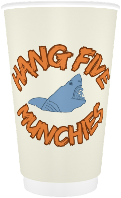 Hang Five Munchies 16 oz cup